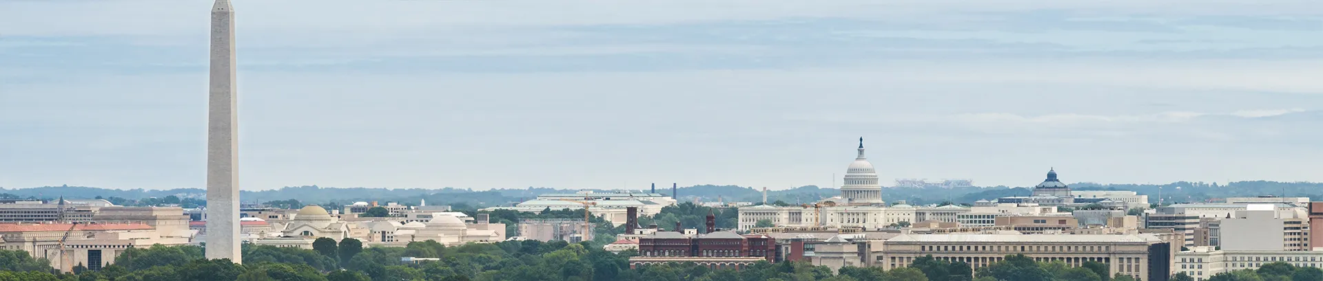 An aerial view of Washington